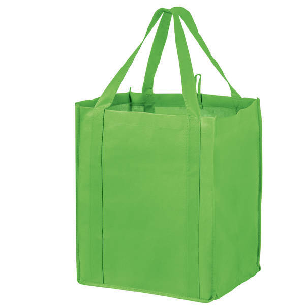 Wine and Grocery Combo Non-Woven Tote Bag with Poly Board Insert