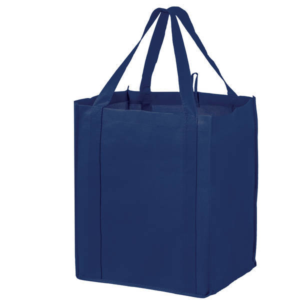 Wine and Grocery Combo Non-Woven Tote Bag with Poly Board Insert