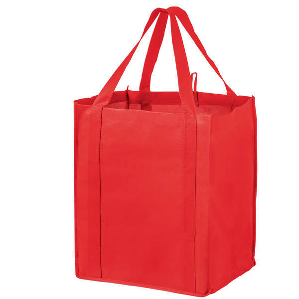 Wine and Grocery Combo Non-Woven Tote Bag with Poly Board Insert