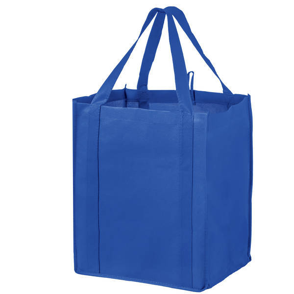 Wine and Grocery Combo Non-Woven Tote Bag with Poly Board Insert