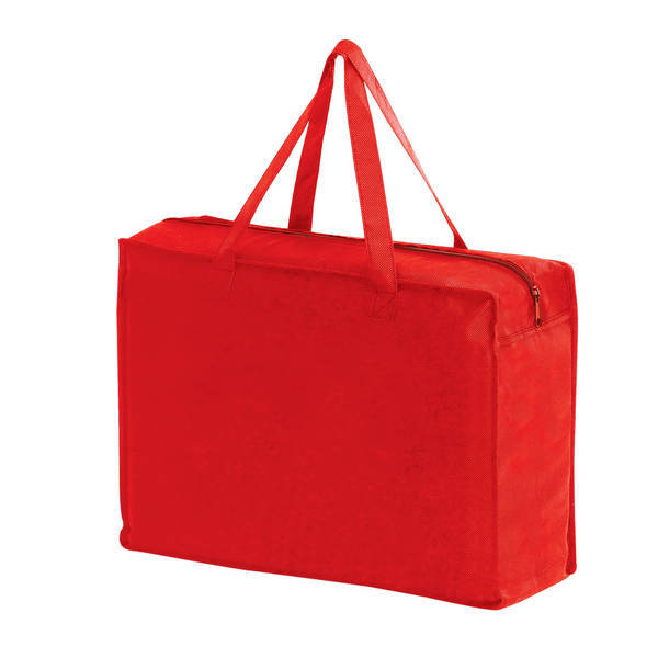 Essential Non-Woven Briefcase Tote with Zipper Closure