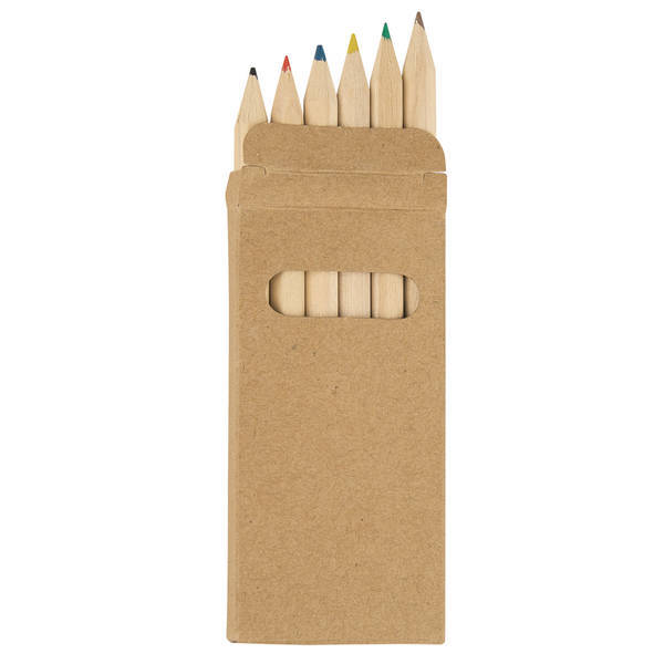 Mini Colored Pencil Set, 6 Pieces