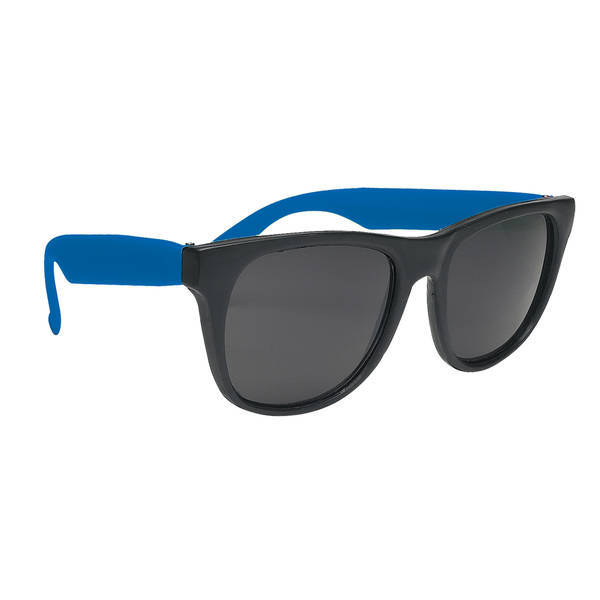 Vibrant Trim Rubberized Sunglasses