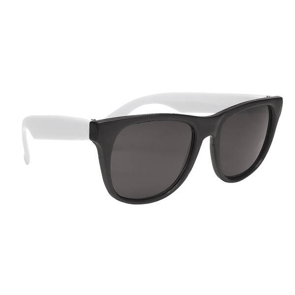 Vibrant Trim Rubberized Sunglasses