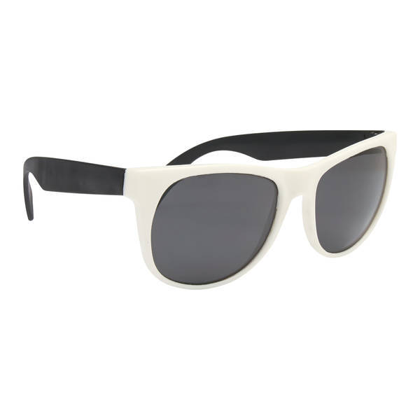 Vibrant Trim Rubberized Sunglasses