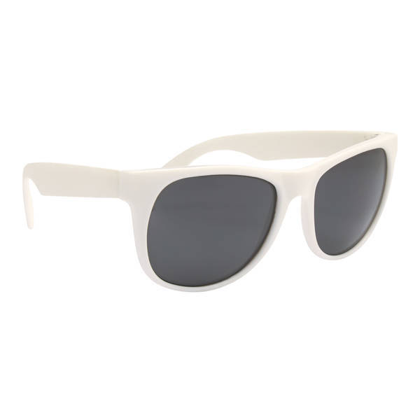 Vibrant Trim Rubberized Sunglasses