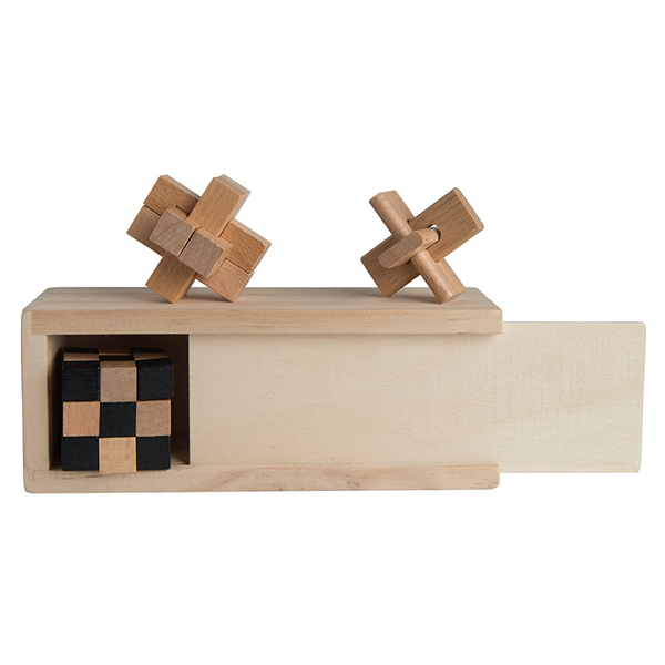 Three-In-One Wooden Puzzle Boxed Set