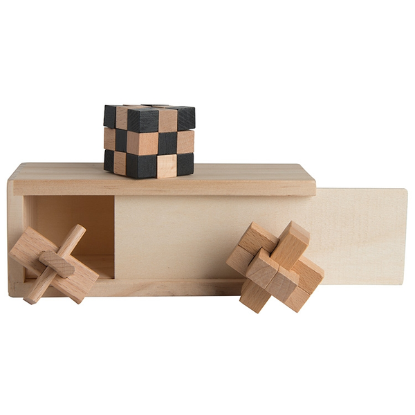 Three-In-One Wooden Puzzle Boxed Set