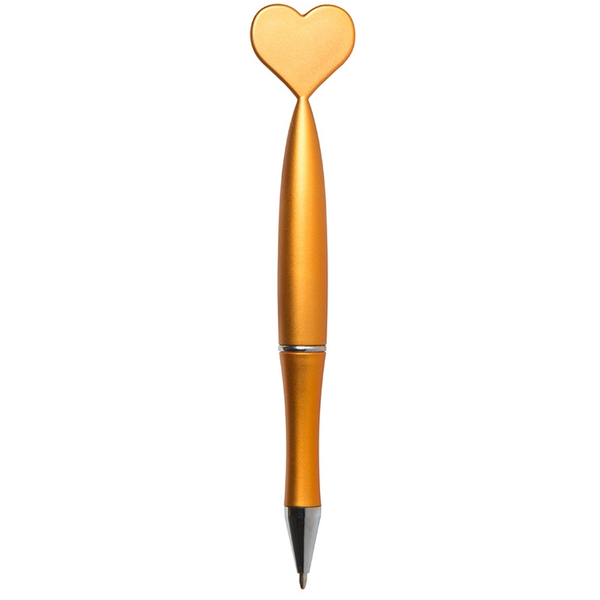 Metal-Look Heart Pen