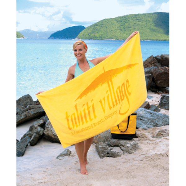 Turkish Signature Colored Basic Weight Beach Towel, 10.5 lbs.