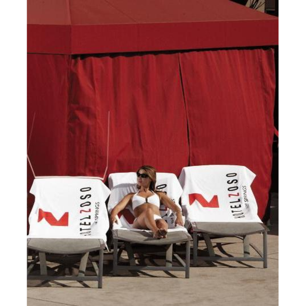 Turkish Signature White Superior Weight Beach Towel, 15 lbs.