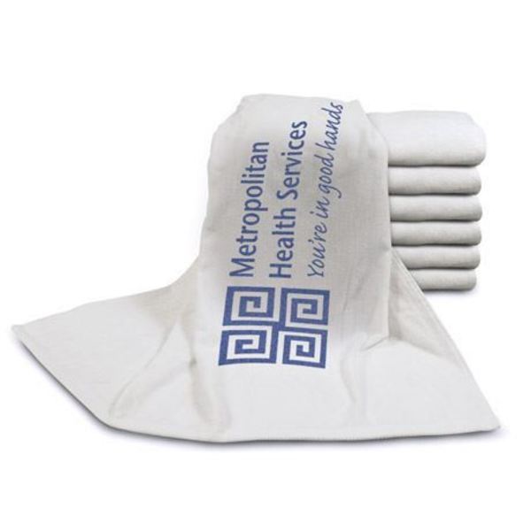 Turkish Signature White Heavy Weight Beach Towel, 20 lbs.