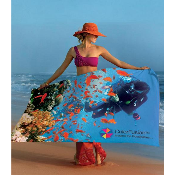 Colorfusion™ Medium Weight Beach Towel, 13 lbs.