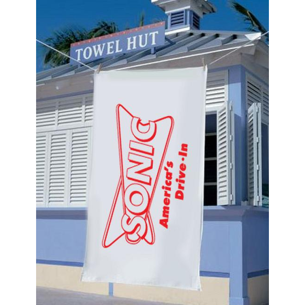 Express White Heavy Weight  Beach Towel, 19 lbs.