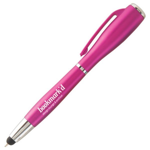 Nova Touch Stylus & LED Flashlight Metallic Ballpoint Pen