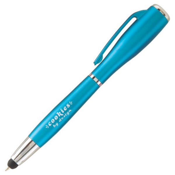 Nova Touch Stylus & LED Flashlight Metallic Ballpoint Pen