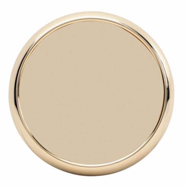 Round Leather & Zinc Coaster