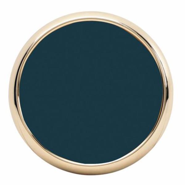 Round Leather & Zinc Coaster