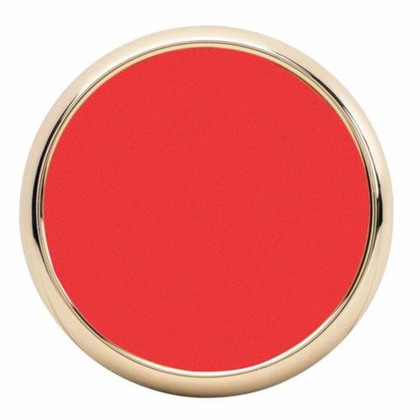 Round Leather & Zinc Coaster