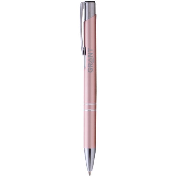 Tres-Chic Vibrant Matte Barrel Ballpoint Pen w/ Chrome Accents