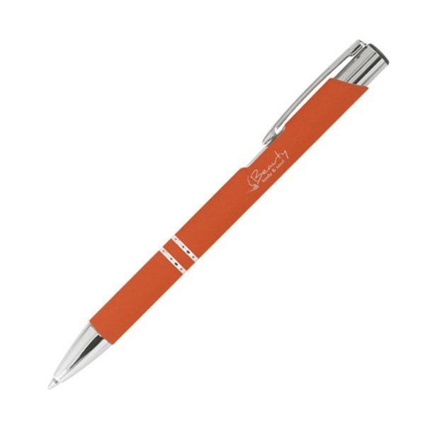 Tres-Chic Soft Coated Bright Barrel Ballpoint Pen