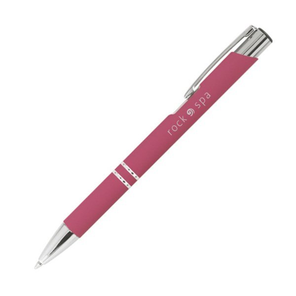 Tres-Chic Soft Coated Bright Barrel Ballpoint Pen