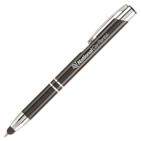 Tres-Chic Ballpoint Stylus Pen w/ Chrome Accents