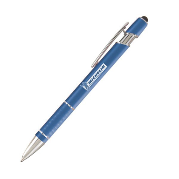 Ellipse Matte Finish Ballpoint Stylus Pen w/ Textured Grip