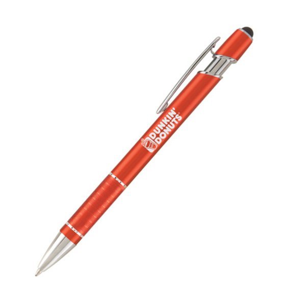 Ellipse Matte Finish Ballpoint Stylus Pen w/ Textured Grip