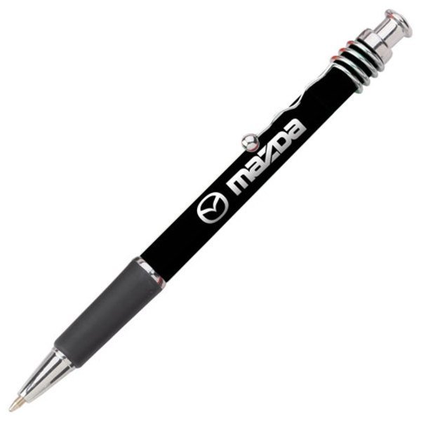 Jazz Click-Action Chrome Trim Comfort Grip Pen