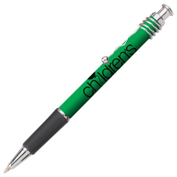 Jazz Click-Action Chrome Trim Comfort Grip Pen