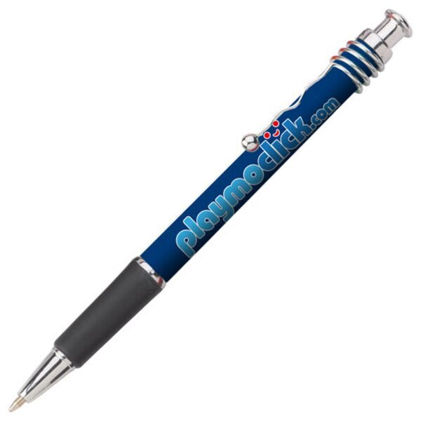 Jazz Click-Action Chrome Trim Comfort Grip Pen