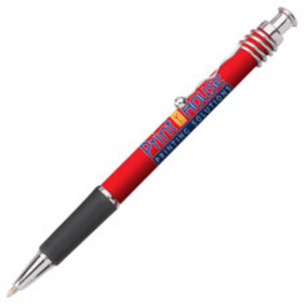 Jazz Click-Action Chrome Trim Comfort Grip Pen