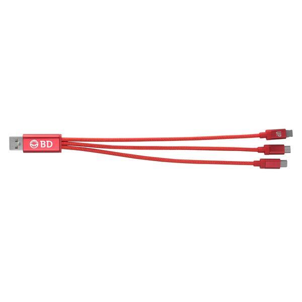 Wenonah Metallic 3-in-1 Charging Cable