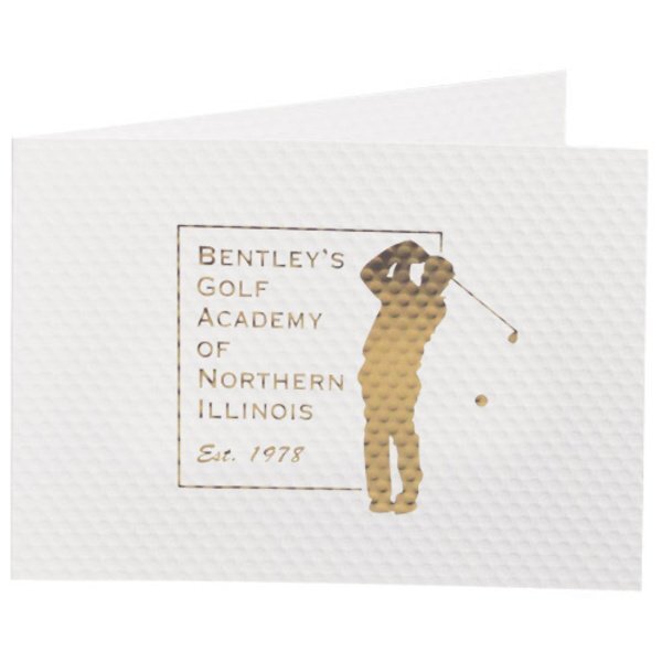 Golf Textured Portrait Folder, 4" x 6"
