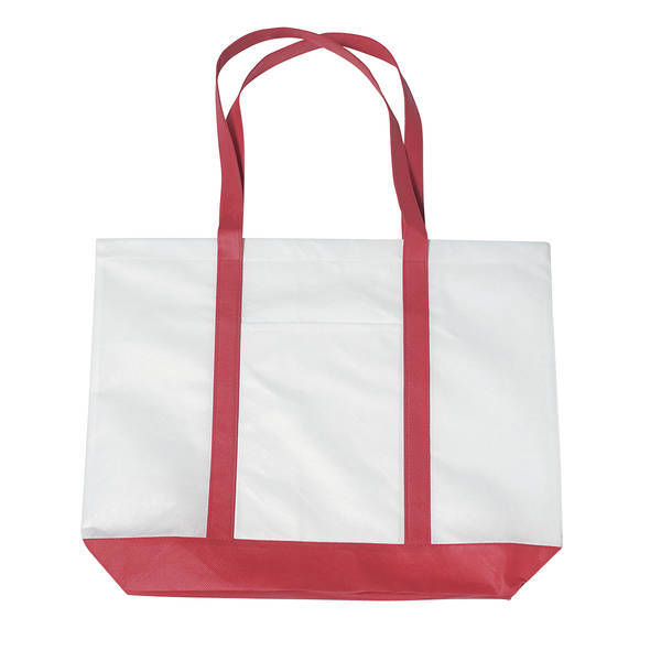 Colored Trim Non-Woven Tote