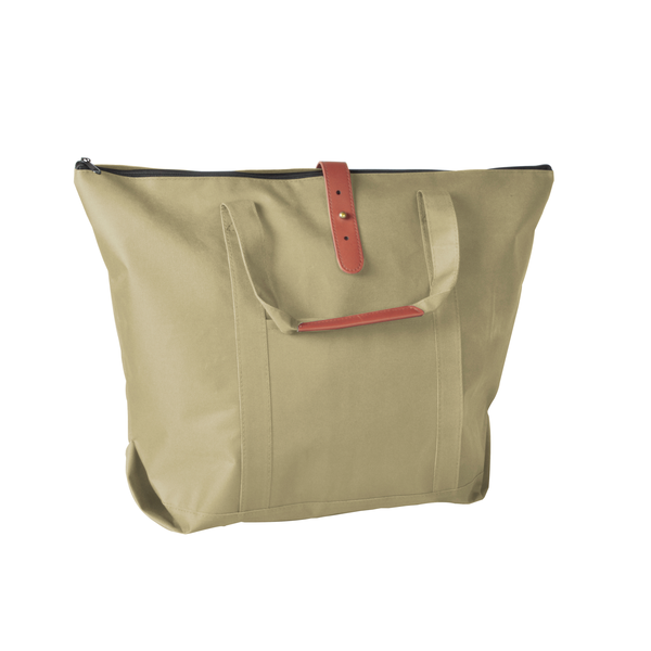 Mallard Polyester Tote w/ Leather-Like Accents
