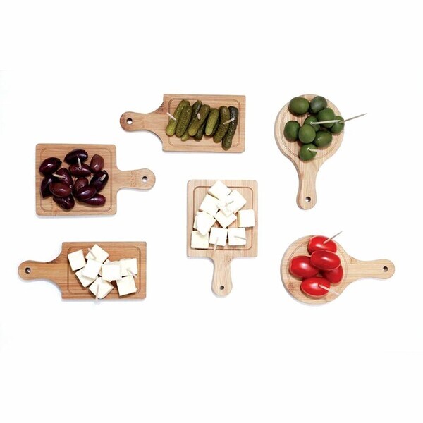Kikkerland Mini Serving Trays, Set of 6