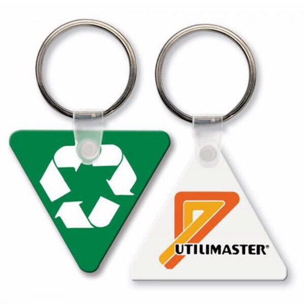 Triangle Soft Vinyl Key Tag