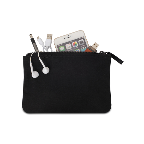 Avery Cotton Zippered Travel Pouch