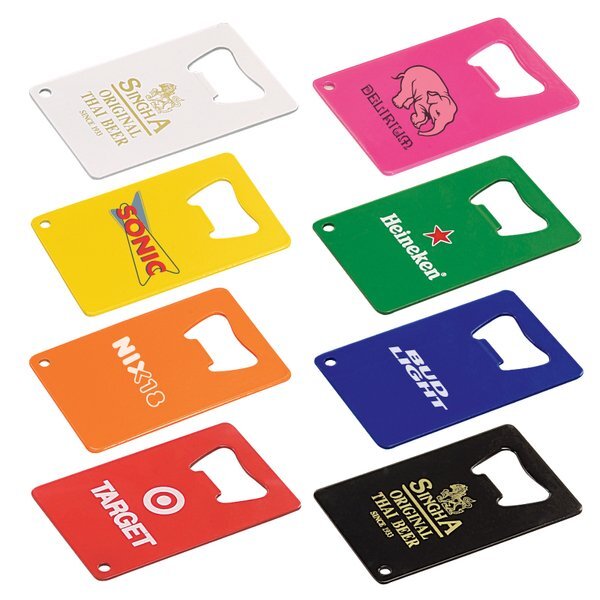 Credit Card Powder Coated Stainless Steel Bottle Opener