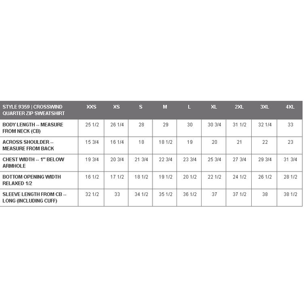 Charles River® Crosswind Quarter Zip Unisex Sweatshirt