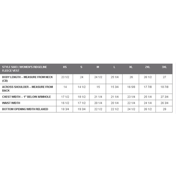 Charles River® Ridgeline Fleece Ladies' Vest