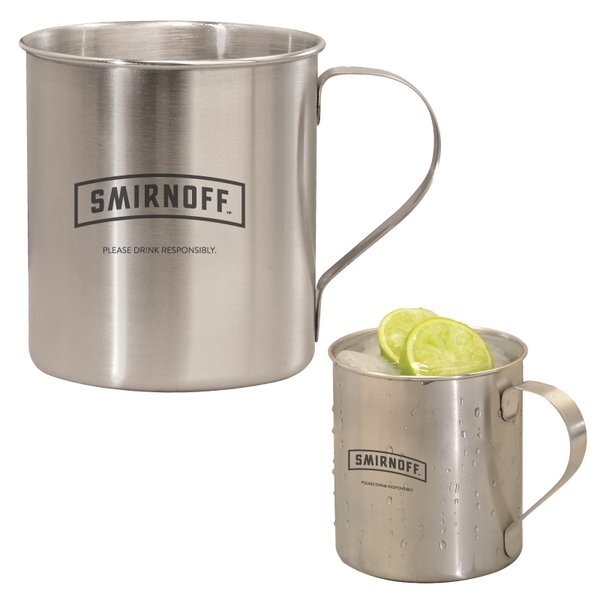 Tibacha Stainless Steel Moscow Mule Mug, 12oz.