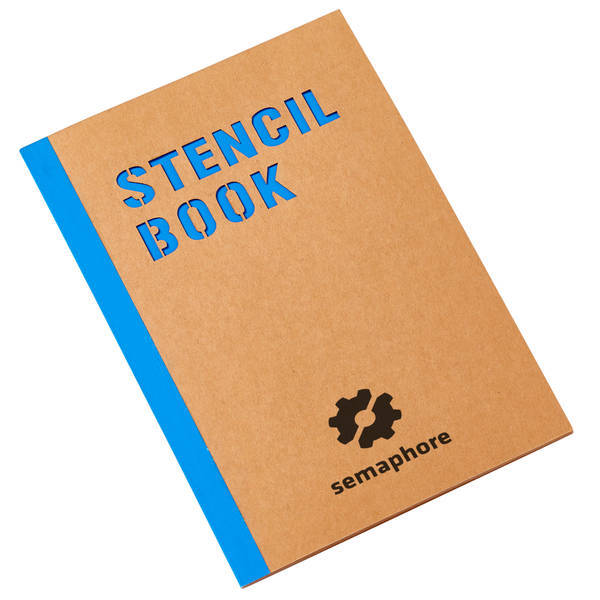 Stencil Kraft Cover Book