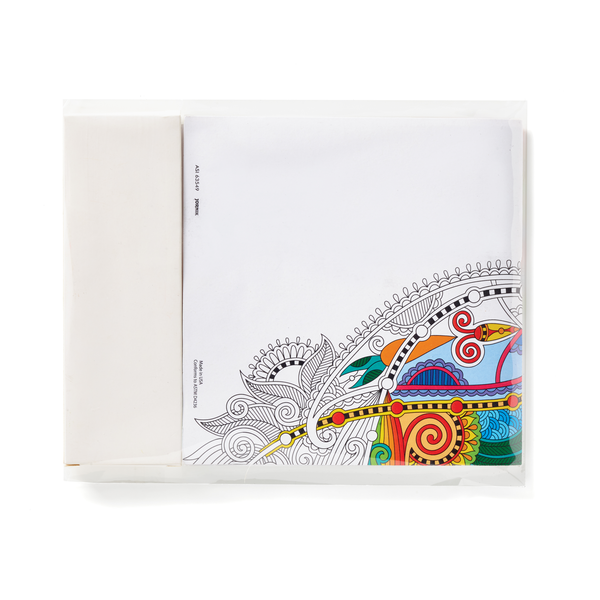 Deluxe Adult Coloring Book & 8-Piece Color Pencil Set