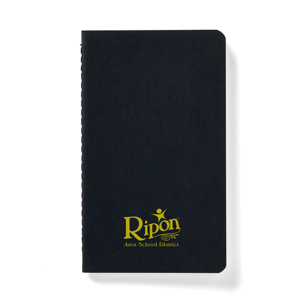 Black Mini Notebook & 6-Piece Color Pencil Set