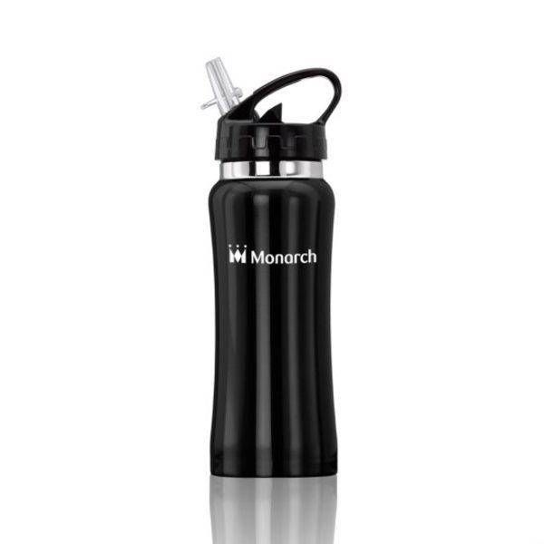 Clear Spout Stainless Steel Sport Bottle, 16oz.