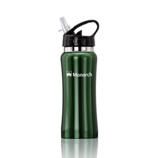 Clear Spout Stainless Steel Sport Bottle, 16oz.