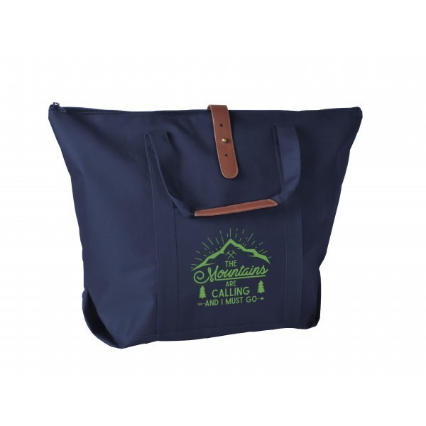 Mallard Polyester Tote w/ Leather-Like Accents